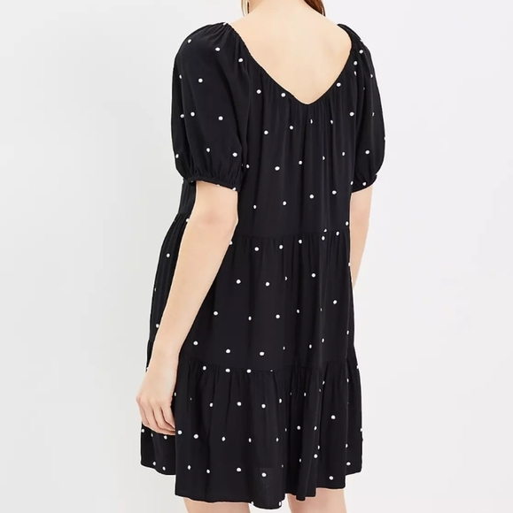 loft ♡ dotted tiered swing dress - Picture 2 of 12